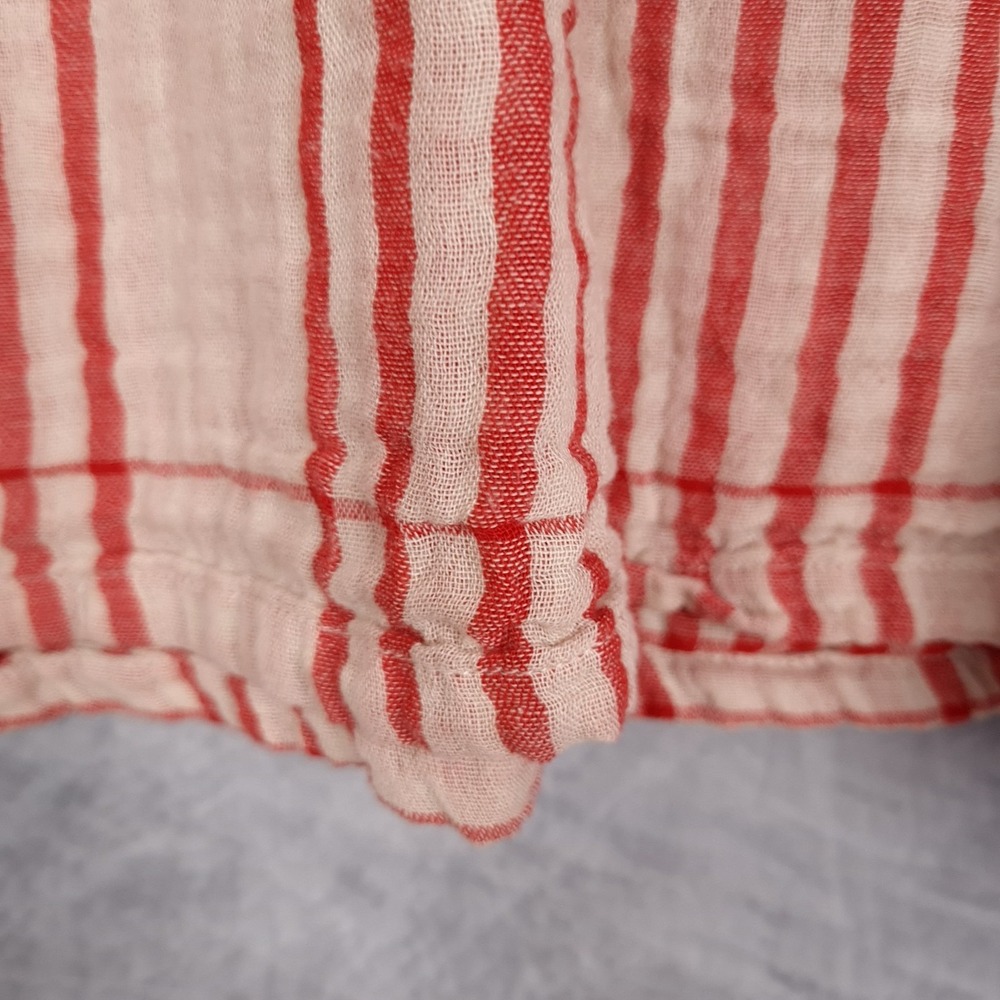 Wares by Ollielia Dress Womens Small Red Plaid 100% Organic Cotton Pockets Boho - Picture 9 of 16